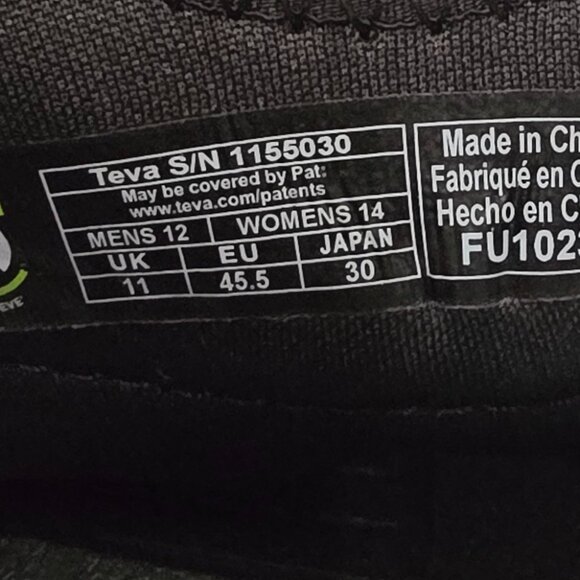 Teva Hurricane Ampsole Volt Men\'s Sandals Size 12 NEW Black & White main image 5